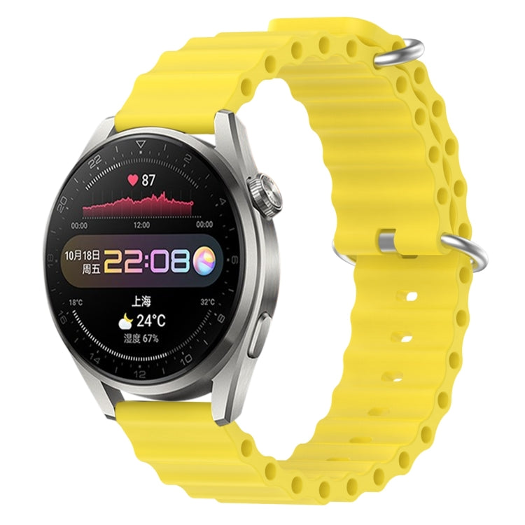 Cinturino per orologio in silicone tinta unita stile oceano da 22 mm, For Huawei Watch 3 Pro, For Huawei GT2 Pro
