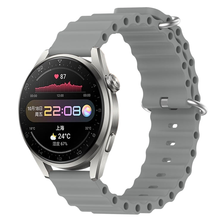 Cinturino per orologio in silicone tinta unita stile oceano da 22 mm, For Huawei Watch 3 Pro, For Huawei GT2 Pro