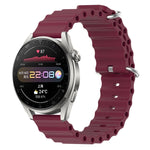 Cinturino per orologio in silicone tinta unita stile oceano da 22 mm, For Huawei Watch 3 Pro, For Huawei GT2 Pro