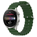 Cinturino per orologio in silicone tinta unita stile oceano da 22 mm, For Huawei Watch 3 Pro, For Huawei GT2 Pro