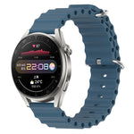 Cinturino per orologio in silicone tinta unita stile oceano da 22 mm, For Huawei Watch 3 Pro, For Huawei GT2 Pro