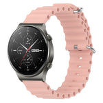 Cinturino per orologio in silicone tinta unita stile oceano da 22 mm, For Huawei Watch 3 Pro, For Huawei GT2 Pro