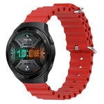 Cinturino per orologio in silicone tinta unita stile oceano da 22 mm, For Huawei Watch GT 2E, For Huawei GT2 46mm