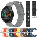 Cinturino per orologio in silicone tinta unita stile oceano da 22 mm, For Huawei Watch GT 2E, For Huawei GT2 46mm