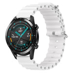 Cinturino per orologio in silicone tinta unita stile oceano da 22 mm, For Huawei Watch GT 2E, For Huawei GT2 46mm
