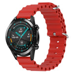 Cinturino per orologio in silicone tinta unita stile oceano da 22 mm, For Huawei Watch GT 2E, For Huawei GT2 46mm