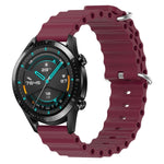 Cinturino per orologio in silicone tinta unita stile oceano da 22 mm, For Huawei Watch GT 2E, For Huawei GT2 46mm