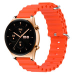 Cinturino per orologio in silicone tinta unita stile oceano da 22 mm, For Honor Watch GS 3, For Honor Watch GS Pro