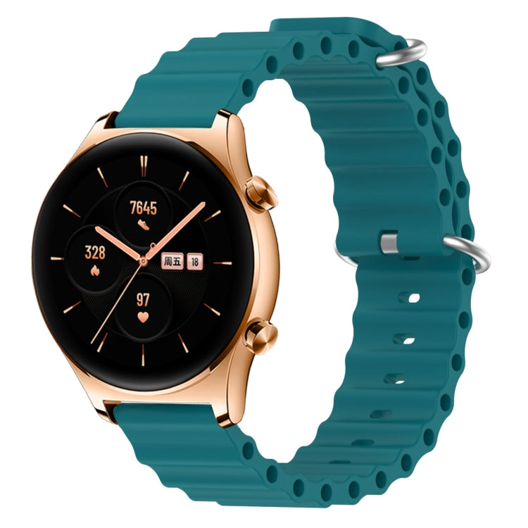 Cinturino per orologio in silicone tinta unita stile oceano da 22 mm, For Honor Watch GS 3, For Honor Watch GS Pro