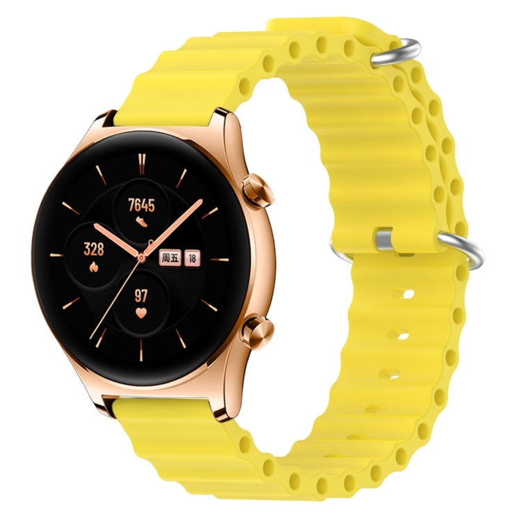 Cinturino per orologio in silicone tinta unita stile oceano da 22 mm, For Honor Watch GS 3, For Honor Watch GS Pro