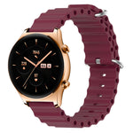 Cinturino per orologio in silicone tinta unita stile oceano da 22 mm, For Honor Watch GS 3, For Honor Watch GS Pro
