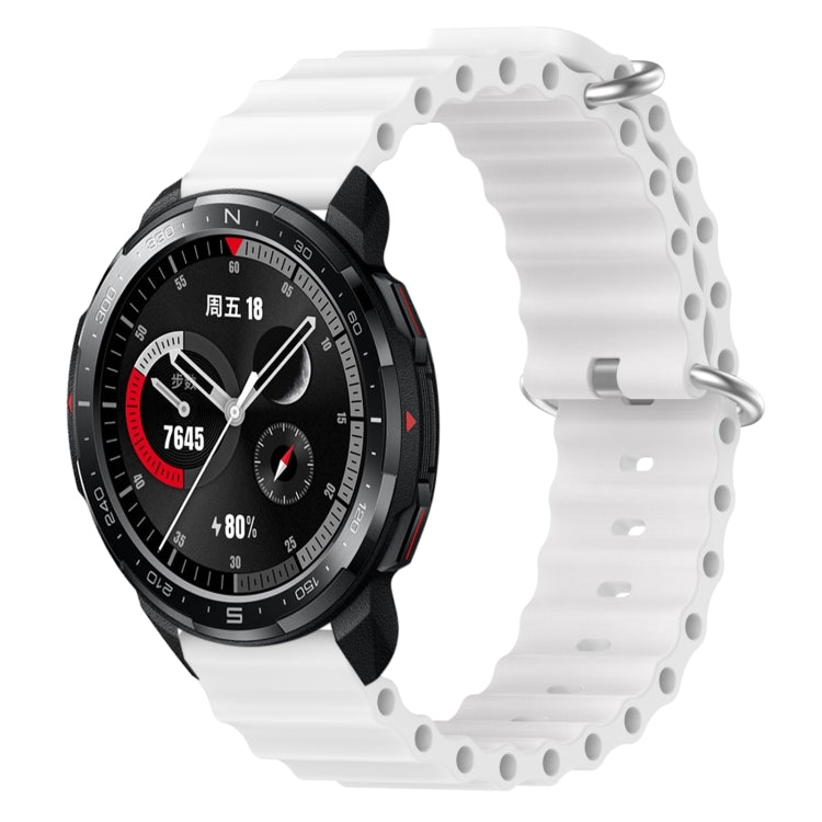 Cinturino per orologio in silicone tinta unita stile oceano da 22 mm, For Honor Watch GS 3, For Honor Watch GS Pro