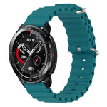 Cinturino per orologio in silicone tinta unita stile oceano da 22 mm, For Honor Watch GS 3, For Honor Watch GS Pro