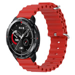 Cinturino per orologio in silicone tinta unita stile oceano da 22 mm, For Honor Watch GS 3, For Honor Watch GS Pro