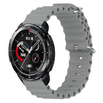 Cinturino per orologio in silicone tinta unita stile oceano da 22 mm, For Honor Watch GS 3, For Honor Watch GS Pro
