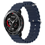 Cinturino per orologio in silicone tinta unita stile oceano da 22 mm, For Honor Watch GS 3, For Honor Watch GS Pro