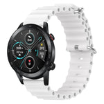 Cinturino per orologio in silicone tinta unita stile oceano da 22 mm, For Honor Magic Watch 2 46mm, For Honor Watch Dream