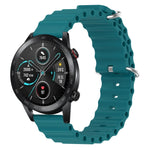Cinturino per orologio in silicone tinta unita stile oceano da 22 mm, For Honor Magic Watch 2 46mm, For Honor Watch Dream