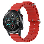 Cinturino per orologio in silicone tinta unita stile oceano da 22 mm, For Honor Magic Watch 2 46mm, For Honor Watch Dream