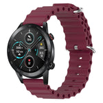 Cinturino per orologio in silicone tinta unita stile oceano da 22 mm, For Honor Magic Watch 2 46mm, For Honor Watch Dream