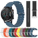 Cinturino per orologio in silicone tinta unita stile oceano da 22 mm, For Honor Magic Watch 2 46mm, For Honor Watch Dream