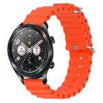 Cinturino per orologio in silicone tinta unita stile oceano da 22 mm, For Honor Magic Watch 2 46mm, For Honor Watch Dream