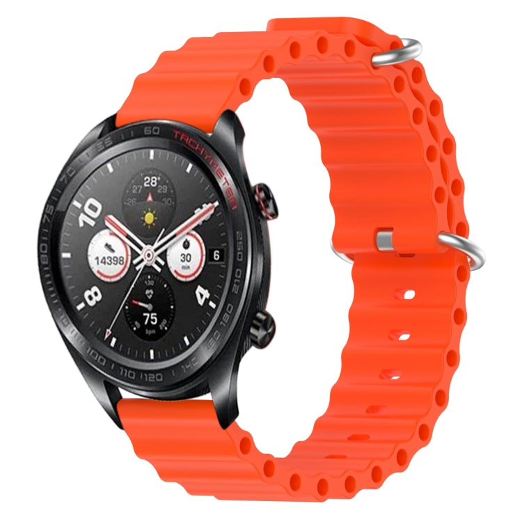 Cinturino per orologio in silicone tinta unita stile oceano da 22 mm, For Honor Magic Watch 2 46mm, For Honor Watch Dream