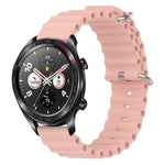 Cinturino per orologio in silicone tinta unita stile oceano da 22 mm, For Honor Magic Watch 2 46mm, For Honor Watch Dream