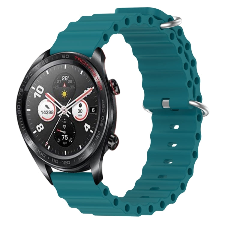 Cinturino per orologio in silicone tinta unita stile oceano da 22 mm, For Honor Magic Watch 2 46mm, For Honor Watch Dream