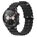 Cinturino per orologio in silicone tinta unita stile oceano da 22 mm, For Honor Magic Watch 2 46mm, For Honor Watch Dream
