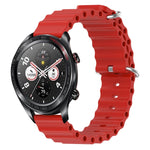 Cinturino per orologio in silicone tinta unita stile oceano da 22 mm, For Honor Magic Watch 2 46mm, For Honor Watch Dream
