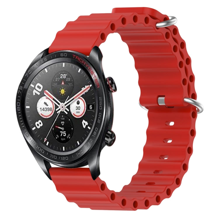 Cinturino per orologio in silicone tinta unita stile oceano da 22 mm, For Honor Magic Watch 2 46mm, For Honor Watch Dream