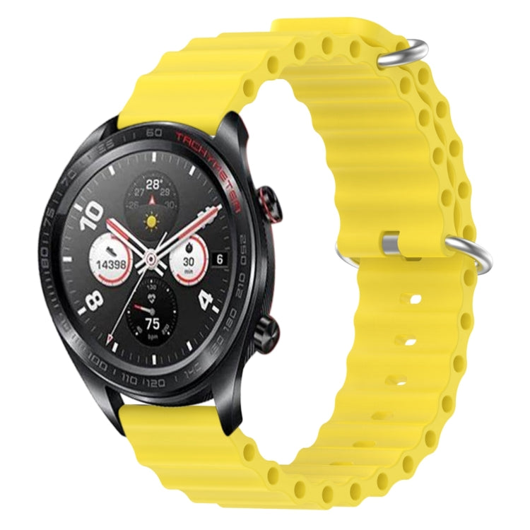 Cinturino per orologio in silicone tinta unita stile oceano da 22 mm, For Honor Magic Watch 2 46mm, For Honor Watch Dream