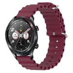 Cinturino per orologio in silicone tinta unita stile oceano da 22 mm, For Honor Magic Watch 2 46mm, For Honor Watch Dream