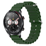 Cinturino per orologio in silicone tinta unita stile oceano da 22 mm, For Honor Magic Watch 2 46mm, For Honor Watch Dream