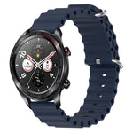 Cinturino per orologio in silicone tinta unita stile oceano da 22 mm, For Honor Magic Watch 2 46mm, For Honor Watch Dream