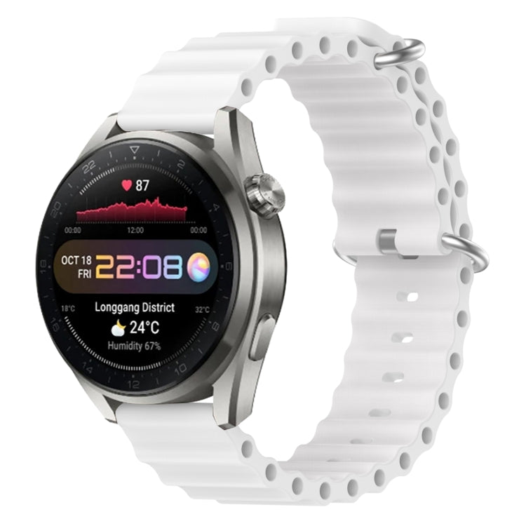 Cinturino per orologio in silicone tinta unita stile oceano da 22 mm, For Huawei Watch 3 Pro New