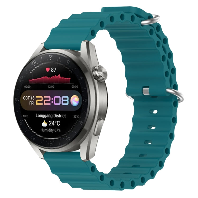 Cinturino per orologio in silicone tinta unita stile oceano da 22 mm, For Huawei Watch 3 Pro New