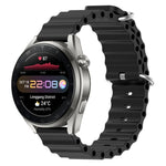 Cinturino per orologio in silicone tinta unita stile oceano da 22 mm, For Huawei Watch 3 Pro New
