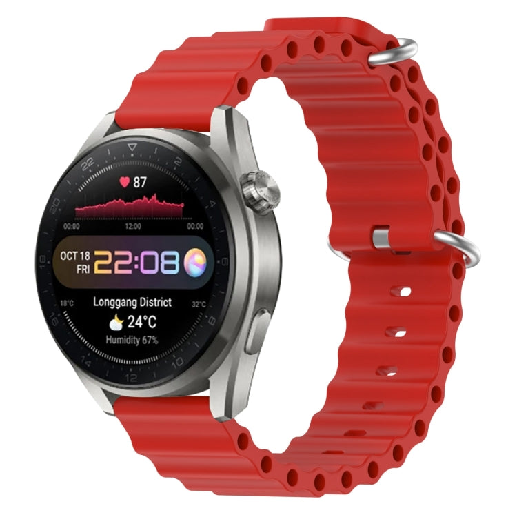 Cinturino per orologio in silicone tinta unita stile oceano da 22 mm, For Huawei Watch 3 Pro New