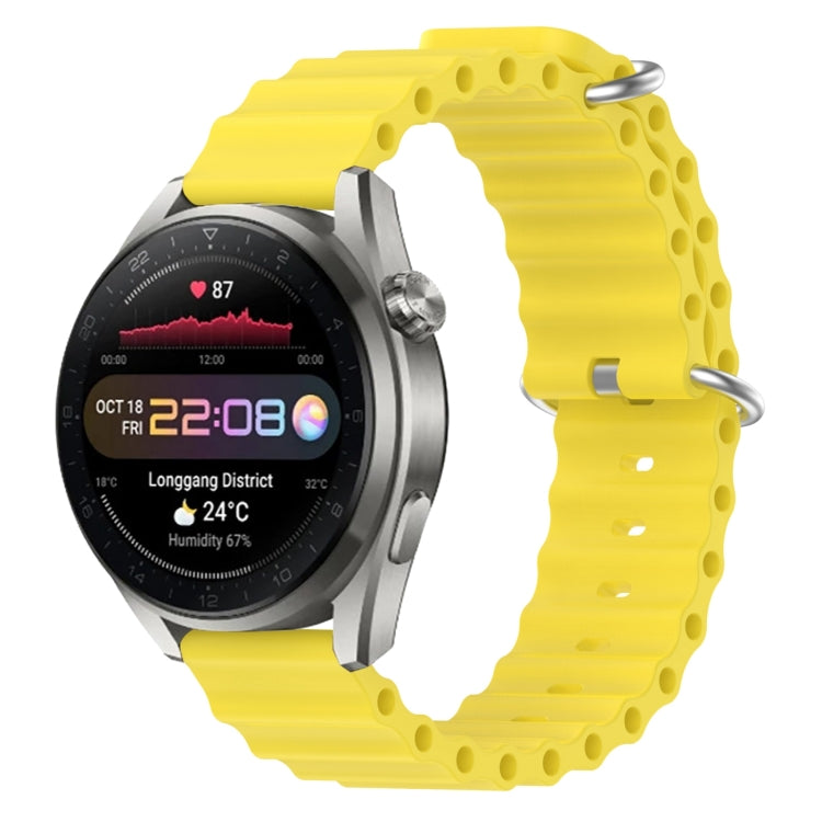 Cinturino per orologio in silicone tinta unita stile oceano da 22 mm, For Huawei Watch 3 Pro New