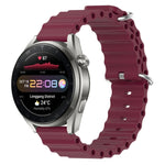 Cinturino per orologio in silicone tinta unita stile oceano da 22 mm, For Huawei Watch 3 Pro New