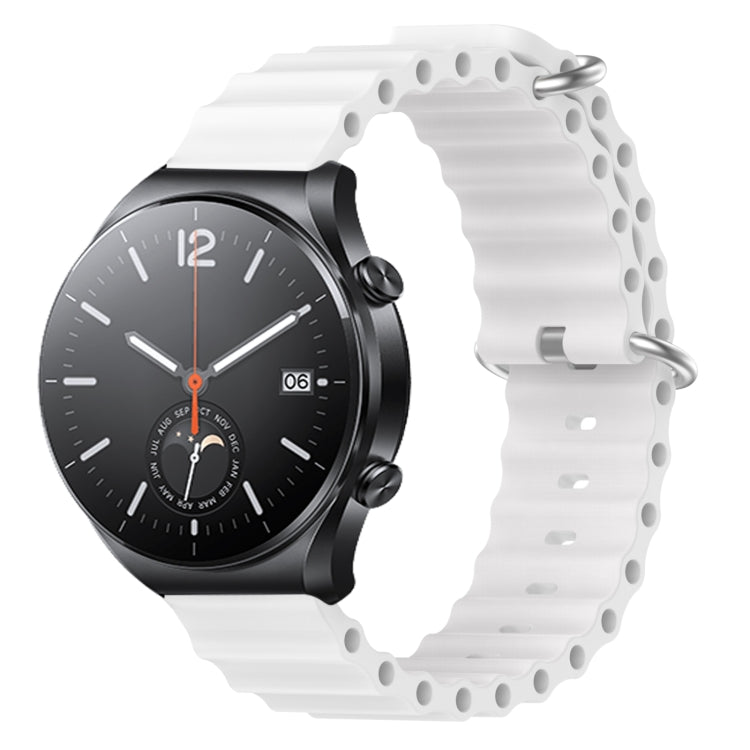 Cinturino per orologio in silicone tinta unita stile oceano da 22 mm, For Xiaomi MI Watch S1, For Xiaomi MI Watch S1 Pro