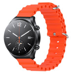 Cinturino per orologio in silicone tinta unita stile oceano da 22 mm, For Xiaomi MI Watch S1, For Xiaomi MI Watch S1 Pro