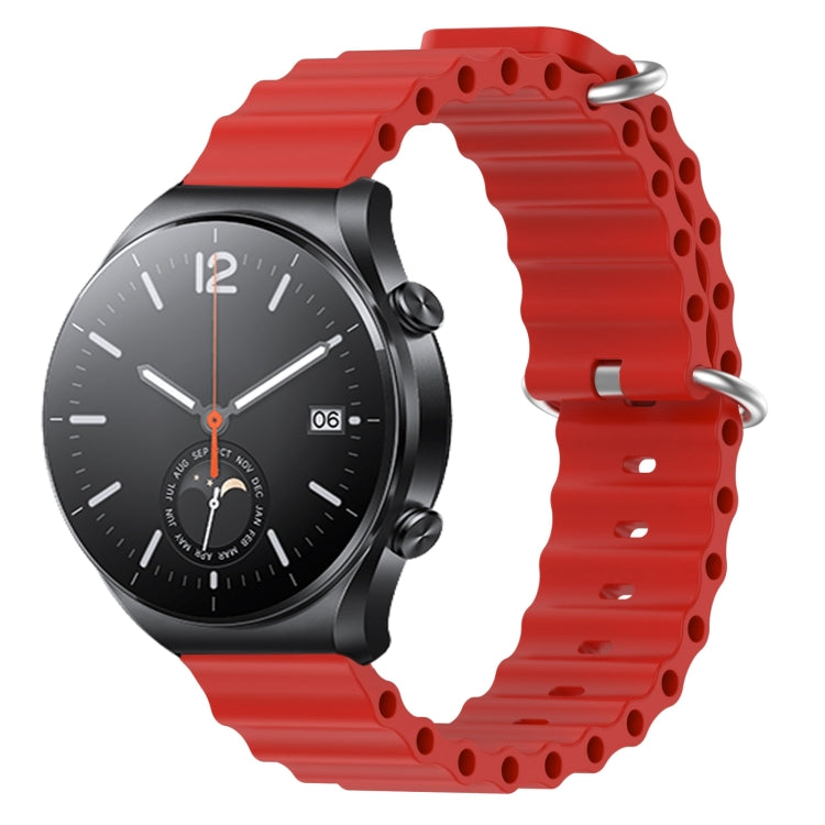 Cinturino per orologio in silicone tinta unita stile oceano da 22 mm, For Xiaomi MI Watch S1, For Xiaomi MI Watch S1 Pro