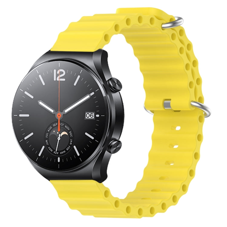 Cinturino per orologio in silicone tinta unita stile oceano da 22 mm, For Xiaomi MI Watch S1, For Xiaomi MI Watch S1 Pro