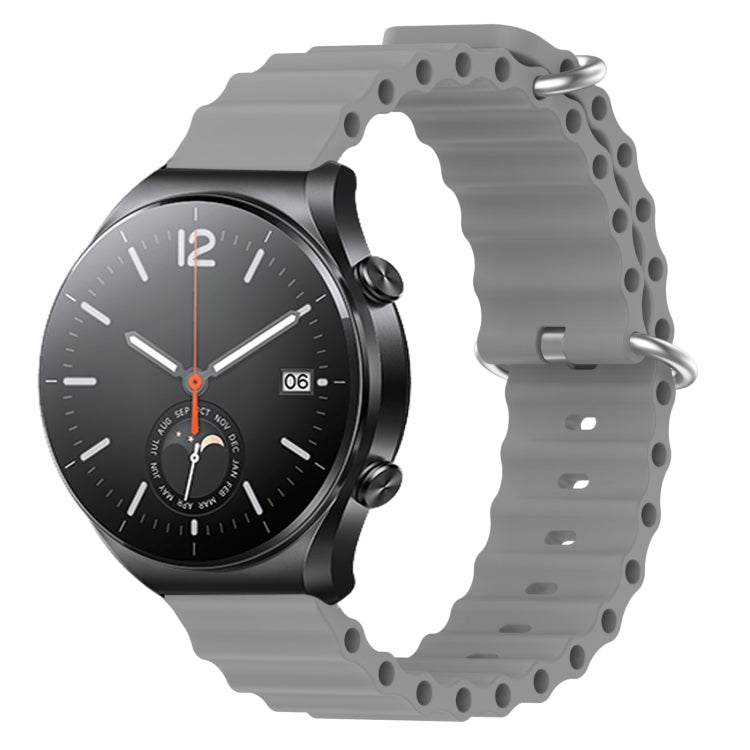 Cinturino per orologio in silicone tinta unita stile oceano da 22 mm, For Xiaomi MI Watch S1, For Xiaomi MI Watch S1 Pro