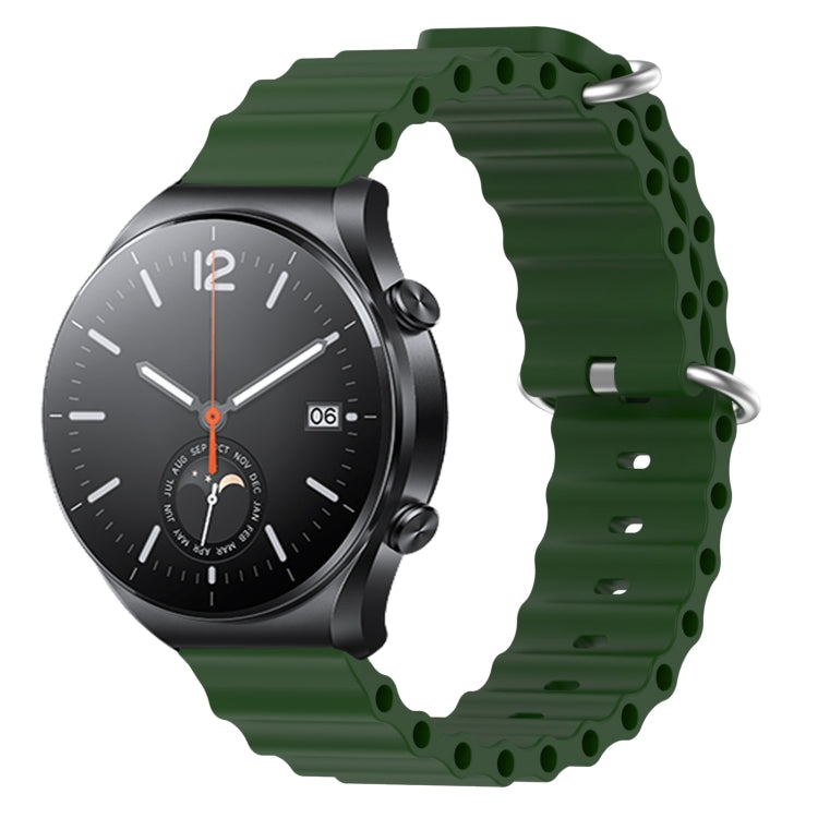 Cinturino per orologio in silicone tinta unita stile oceano da 22 mm, For Xiaomi MI Watch S1, For Xiaomi MI Watch S1 Pro
