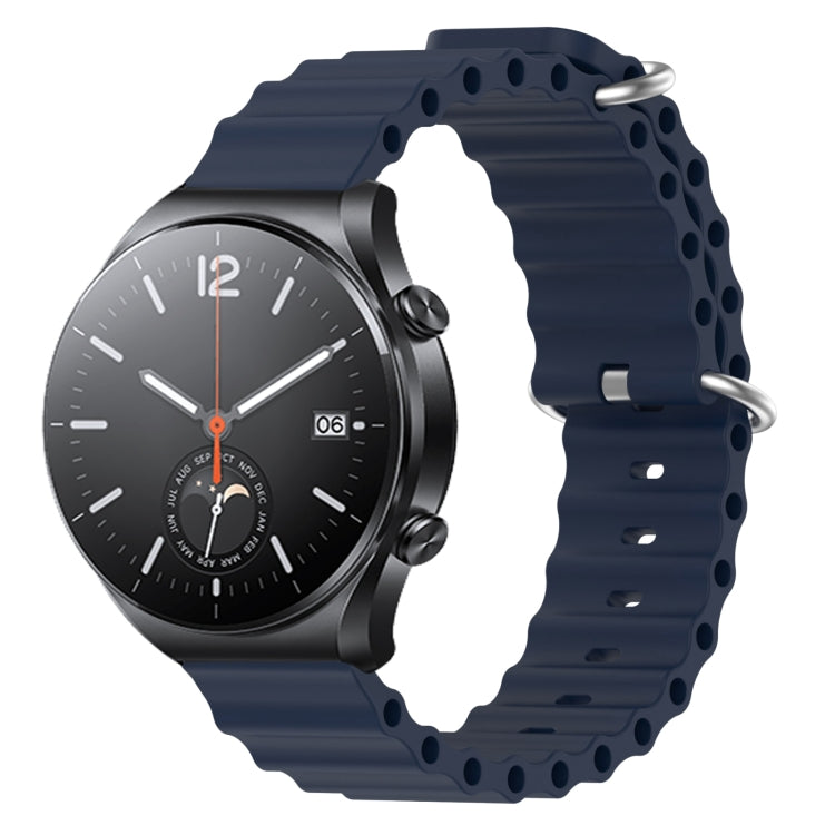 Cinturino per orologio in silicone tinta unita stile oceano da 22 mm, For Xiaomi MI Watch S1, For Xiaomi MI Watch S1 Pro