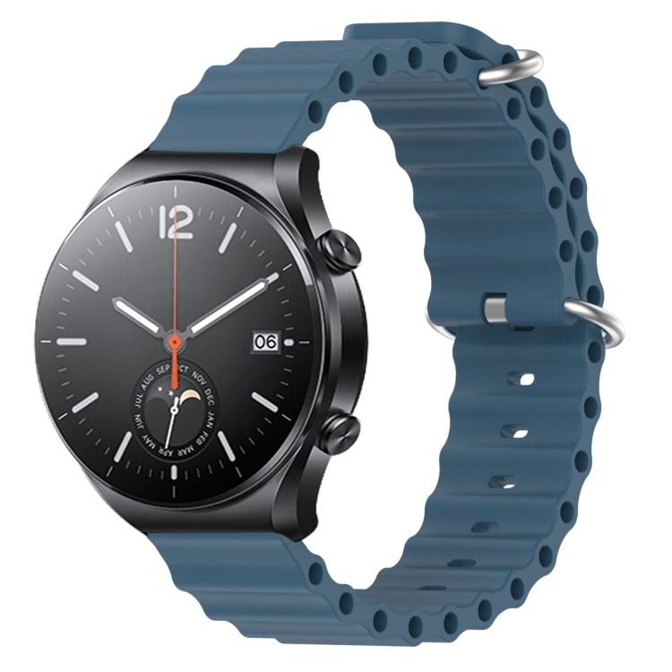 Cinturino per orologio in silicone tinta unita stile oceano da 22 mm, For Xiaomi MI Watch S1, For Xiaomi MI Watch S1 Pro